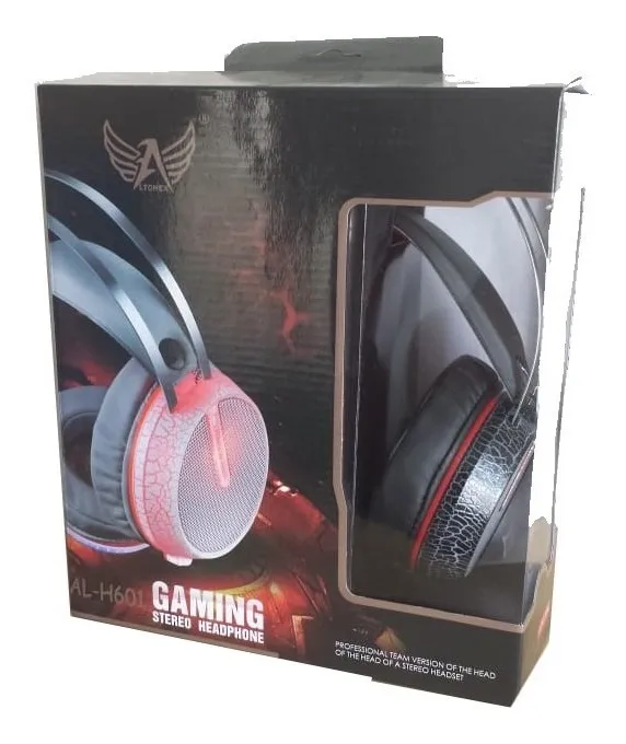  - Headset - preta - Central - unidade    Cod. HEADSET GAMER AL-H601
